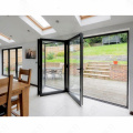 WANJIA Bi folding Door Aluminum Glass Doors  Aluminum Folding Door